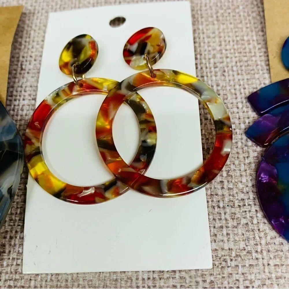 Confetti Acrylic Earring Bundle - Picture 2 of 4